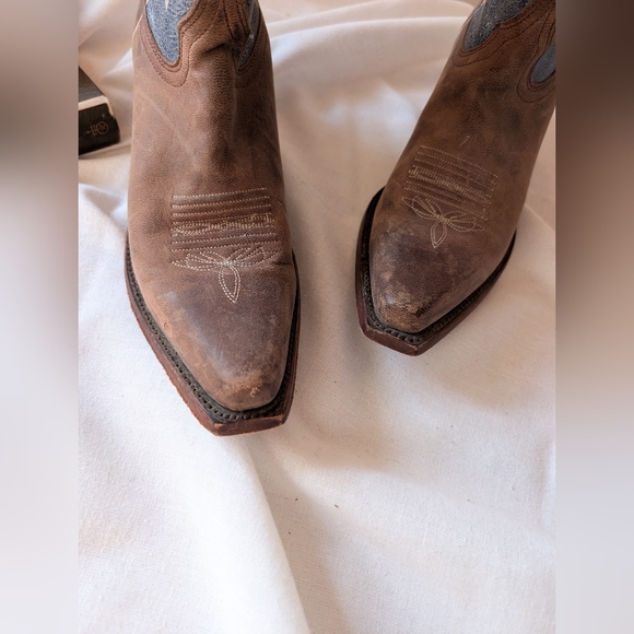 Shyanne Women's American Flag Snip Toe Cowgirl Boots Size 8.5M - Picture 3 of 10